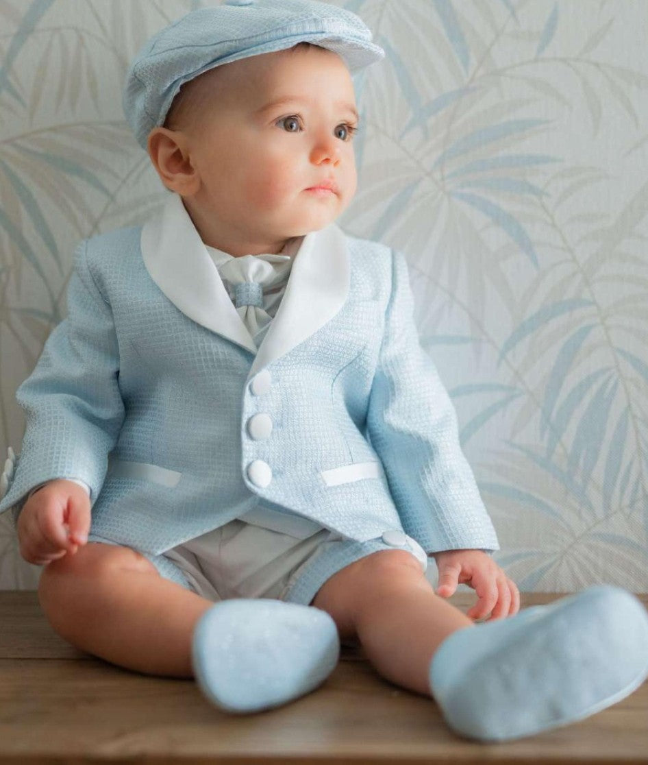 Vestito Battesimo Petit celeste
