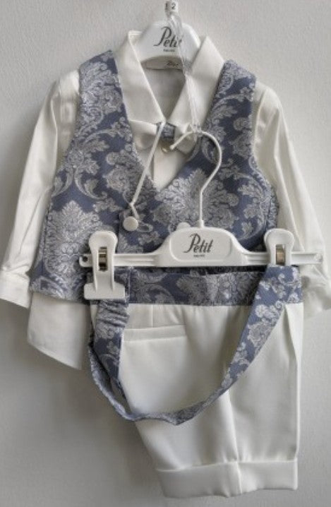 Vestito Battesimo Petit damascato
