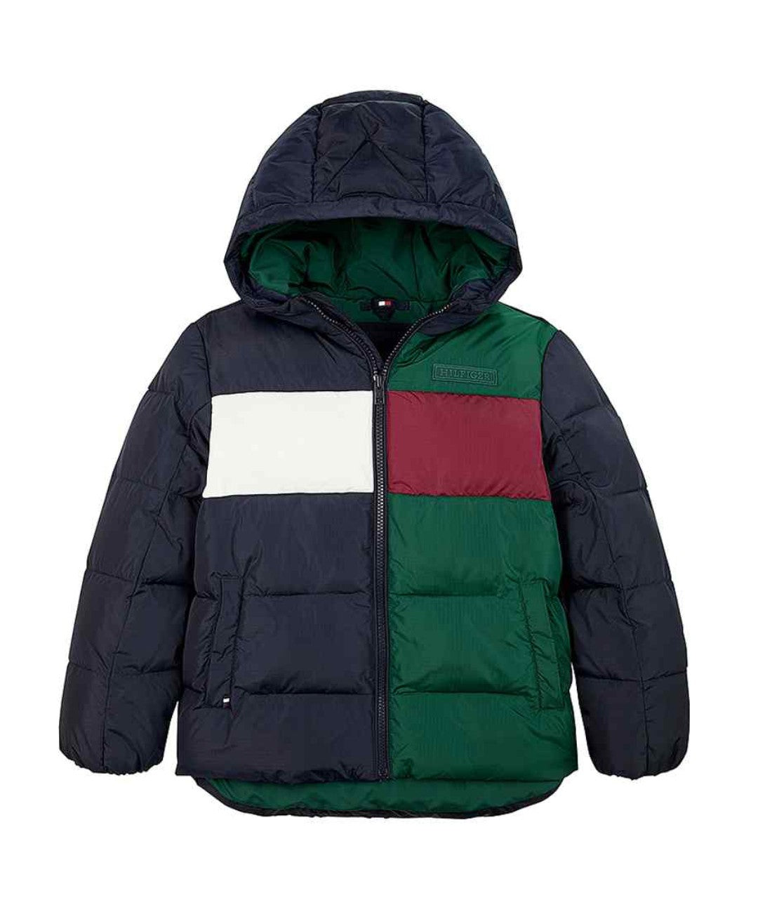 RIPSTOP - Giacca invernale - ornamental green rouge blue Tommy Hilfiger