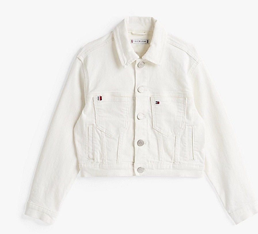 Giacca trucker in denim bianco - Child di Aurora Zonno
