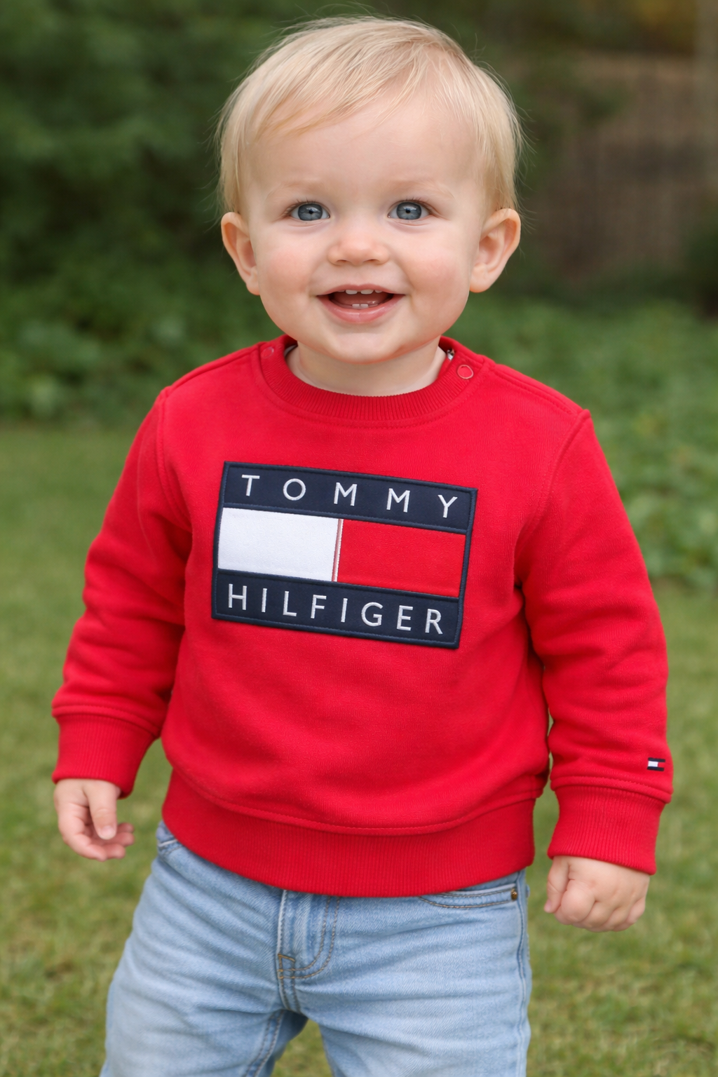 Felpa rossa Tommy Hilfiger