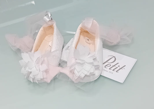Scarpette Petit bimba pizzo e tulle