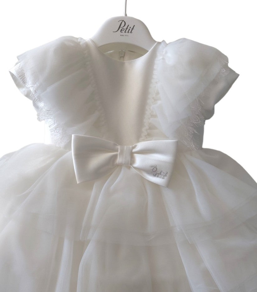 Abito Battesimo Petit tulle e pizzo