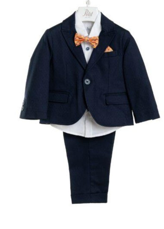 Vestito Battesimo Petit papillon arancione