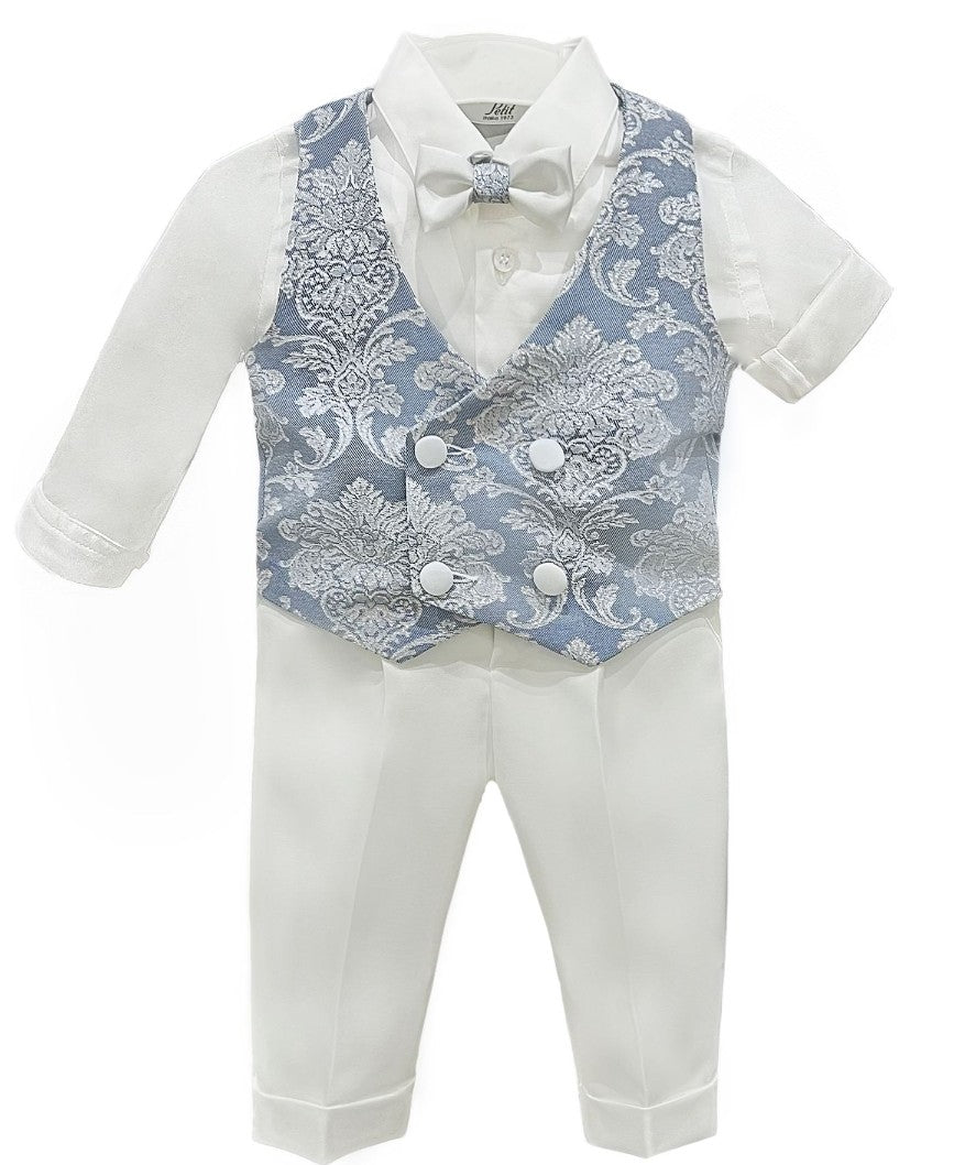 Vestito Battesimo Petit damascato
