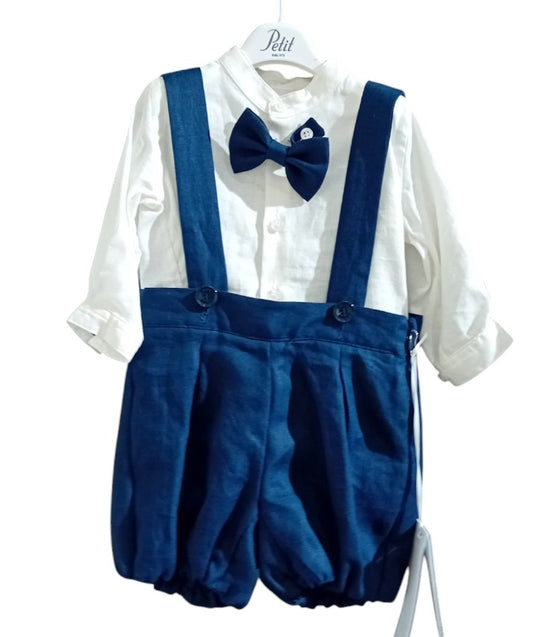 Salopette Battesimo Petit bimbo