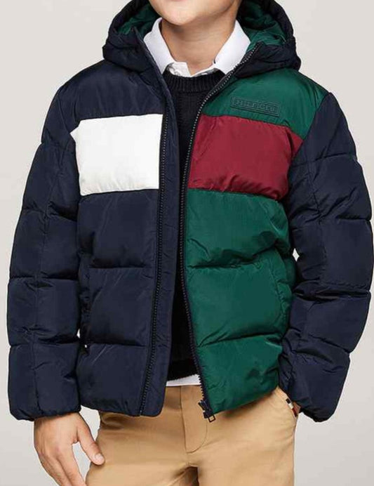 RIPSTOP - Giacca invernale - ornamental green rouge blue Tommy Hilfiger