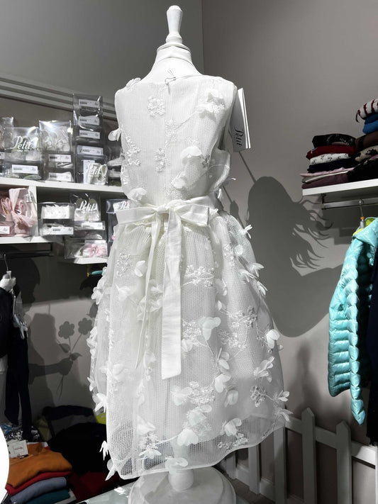 Abito Cerimonia Petit in Tulle con Applicazioni Floreali - Child di Aurora Zonno