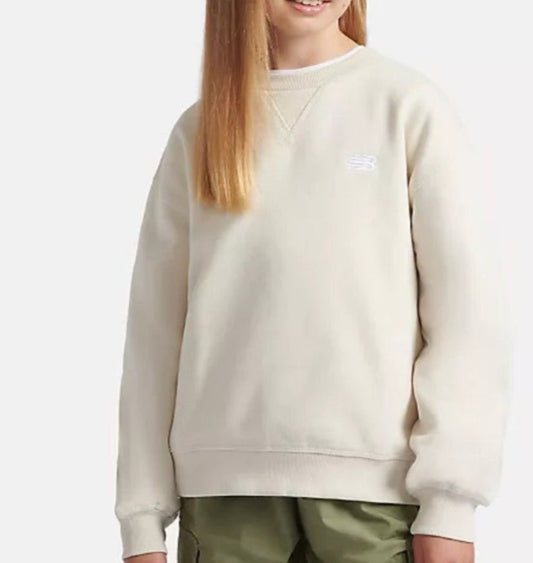 Brush Back Logo Crew New Balance - Child di Aurora Zonno