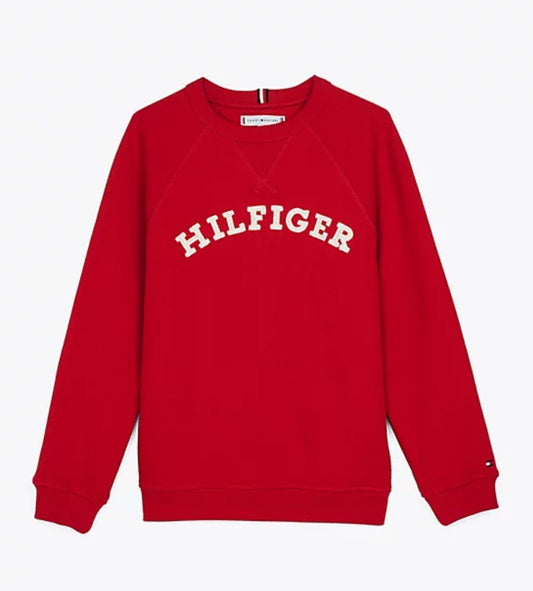 Felpa rossa Tommy Hilfiger - Child di Aurora Zonno