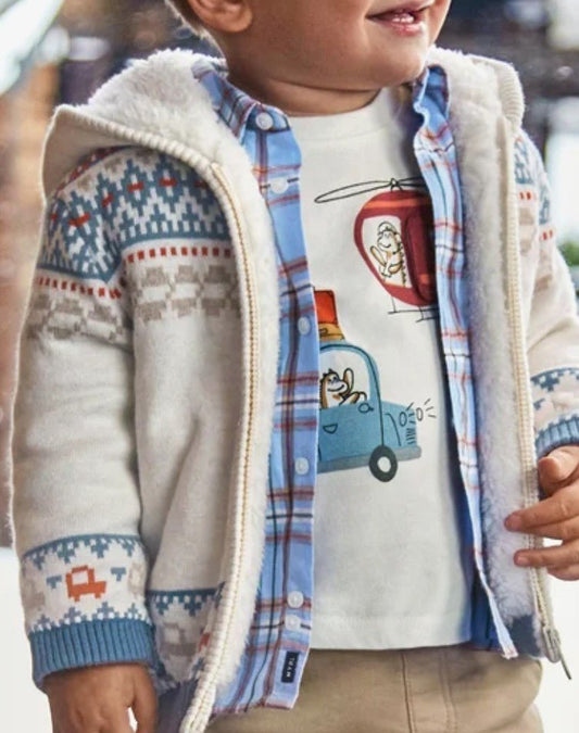 Giacca in maglia foderata neonato Mayoral - Child di Aurora Zonno