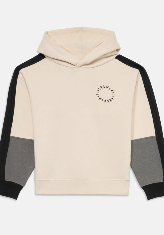 Felpa garzata con cappuccio Calvin Klein