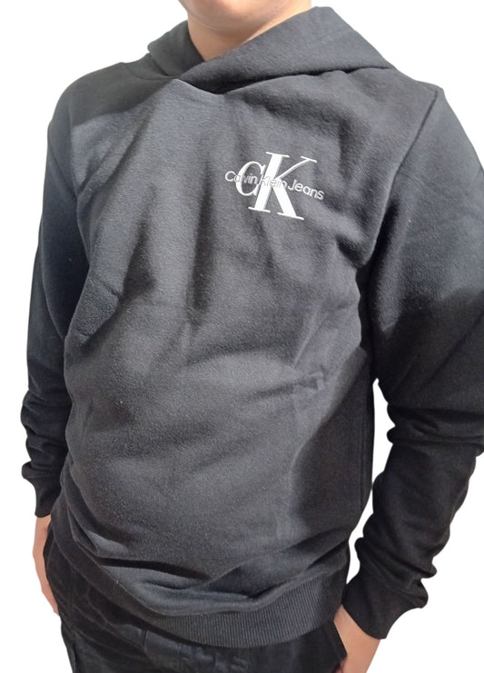 Felpa garzata con cappuccio Calvin Klein